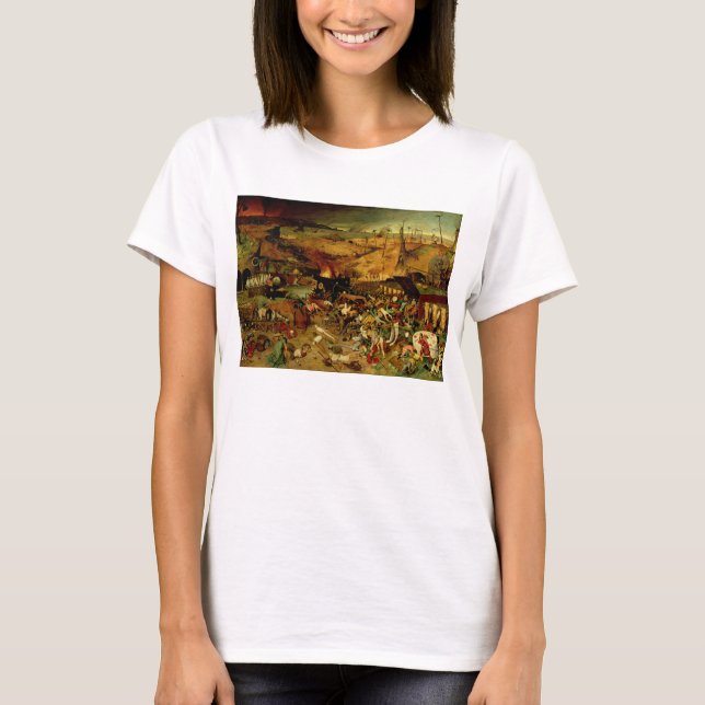 T-shirt Triumph de la mort, c.1562 (huile sur le panneau) (Devant)