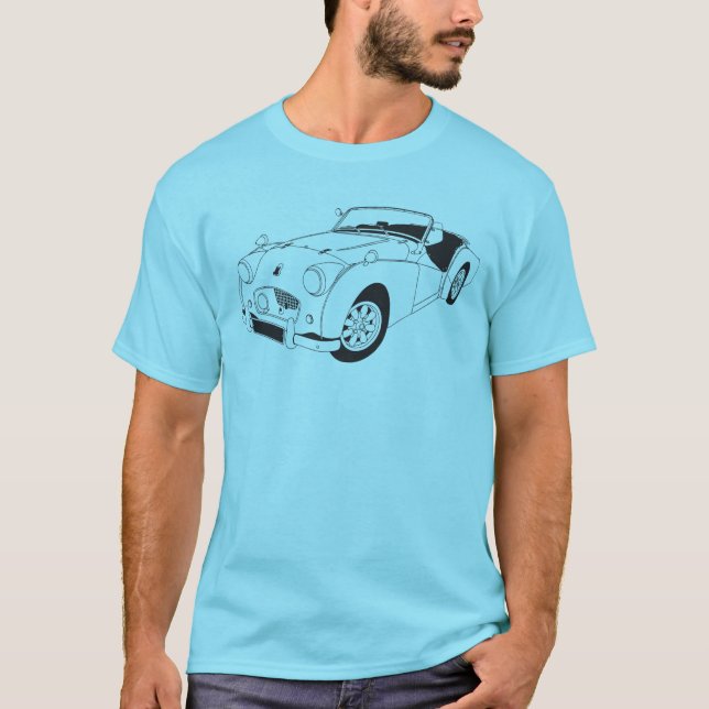 T-shirt Triumph TR2 (Devant)