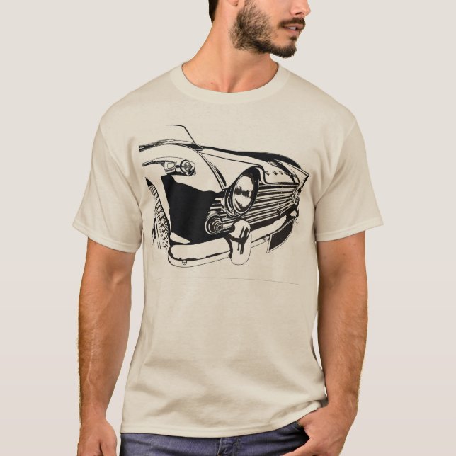 T-shirt Triumph TR4 Une voiture dynamique Hikingduck (Devant)