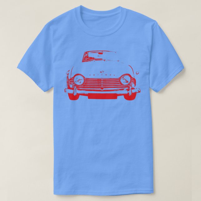 T-shirt Triumph TR4A années 1960 monobloc classique britan (Design devant)