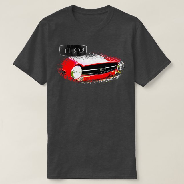 T-shirt Triumph TR6 1970 éléments classiques britanniques  (Design devant)