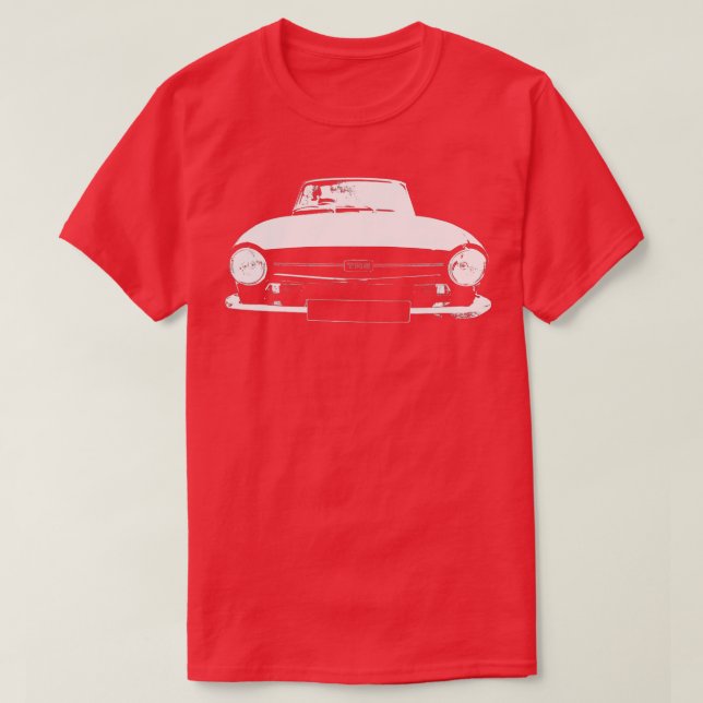 T-shirt Triumph TR6 classique britannique voiture de sport (Design devant)