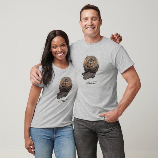 T-shirt trivia de castor (Unisexe)