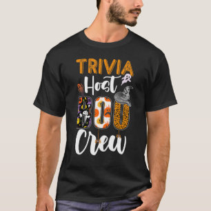 T-shirt Trivia Host Boo Crew Ghost Funny Halloween Matchin