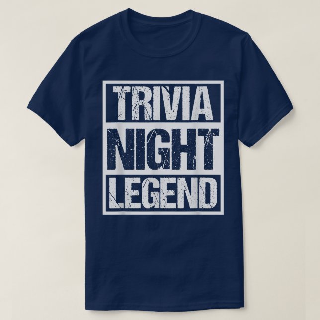 T-shirt Trivia Night LegendFunny Quote Jeu (Design devant)