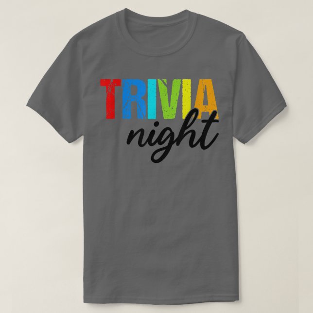 T-shirt Trivia NightFunny Quiz Jeu passionné (Design devant)