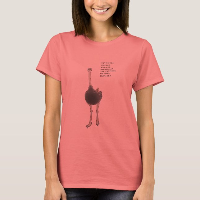 T-shirt trivia ostrich (Devant)