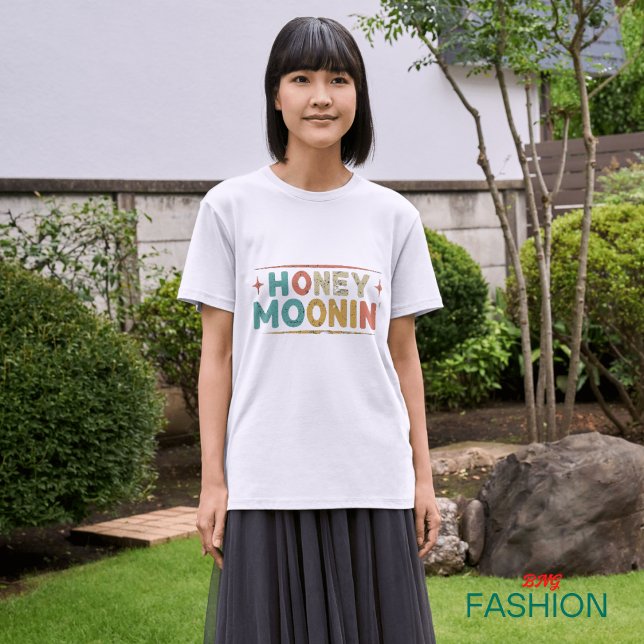 T-shirt TRIXIE Rétro Années 70 Mariée en Lune de Miel  (#zazzlefinds)