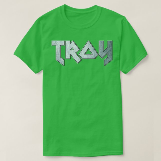 T-shirt Troie métallique lourde (Design devant)