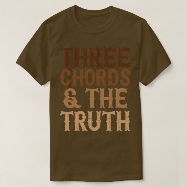 T-shirt Trois accords et la vérité (Design devant)