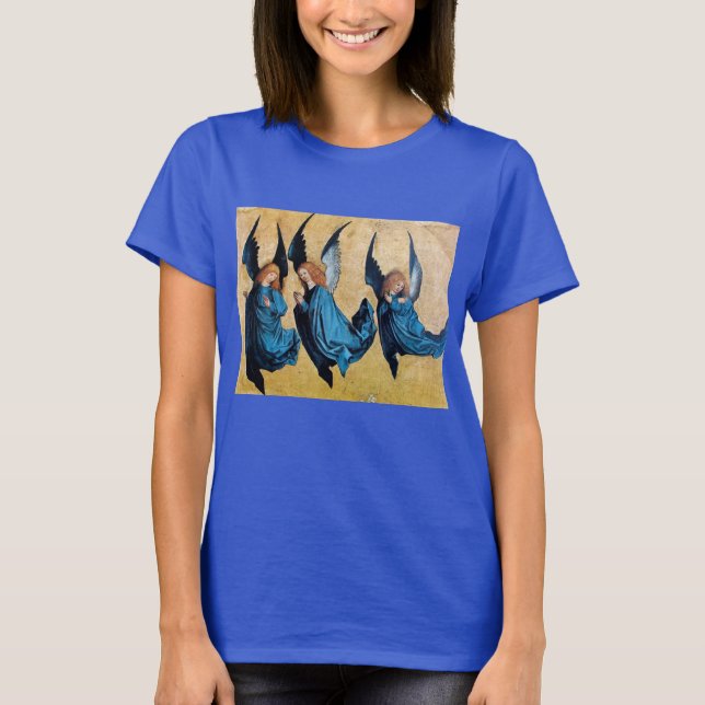 T-SHIRT TROIS ANGES EN BLEU (Devant)