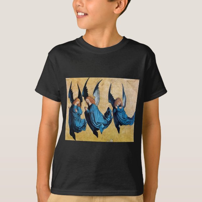 T-SHIRT TROIS ANGES EN BLEU (Devant)