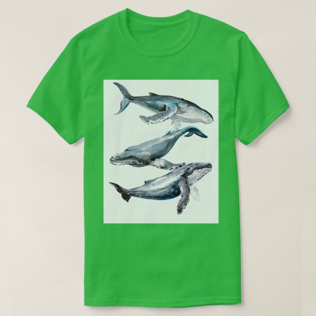 T-shirt Trois baleines (Design devant)
