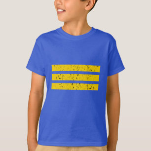 T-shirt Trois Bandes Horizontales   Symbole Vintage Yin-Ya