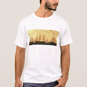 T-shirt Trois bateaux de baie de Hudson en Tamise
