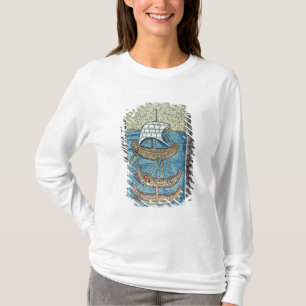 T-shirt Trois bateaux entrant dans le port de Ravenne