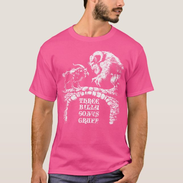 T-shirt Trois boucs gruffs Conte de fées (Devant)
