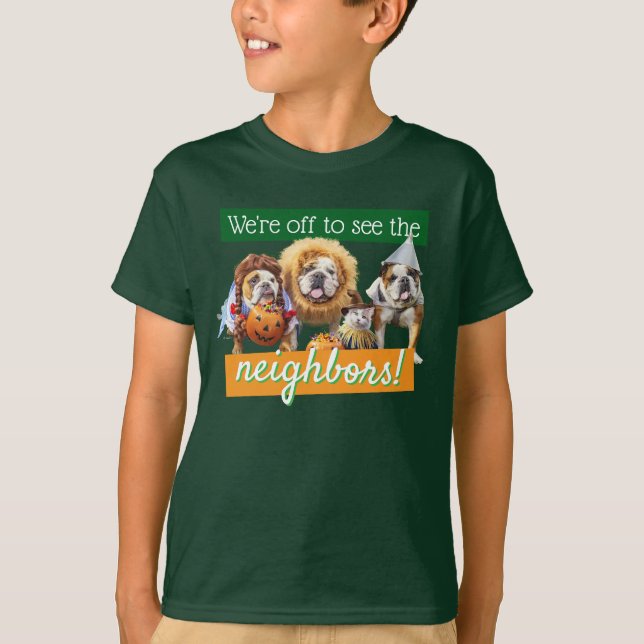 T-shirt Trois Bulldogs en costumes (Devant)