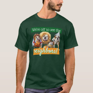 T-shirt Trois Bulldogs en costumes