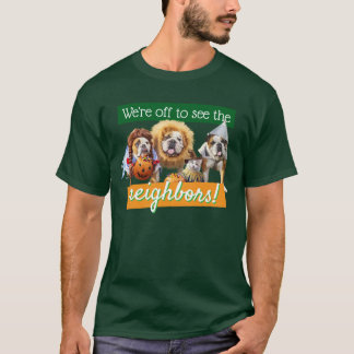 T-shirt Trois Bulldogs en costumes