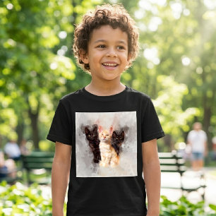 T-shirt Trois chatons mignonnes et belle aquarelle