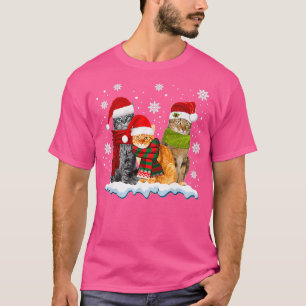 T-shirt Trois chats Noël pour chat Kitten Lover Noël
