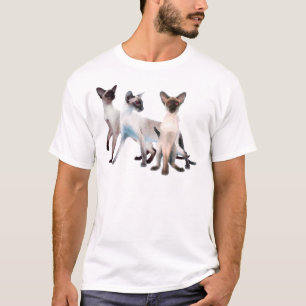 T-shirt Trois chats siamois