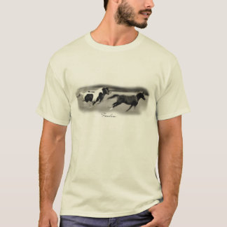 T-shirt Trois chevaux galopants