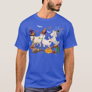 T-shirt Trois chèvres Halloween maman sorcière Citrouilles