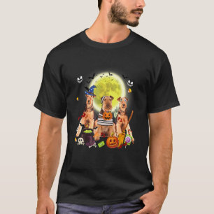 T-shirt Trois chiens Airedale Terrier Sorcière Mummy Hall