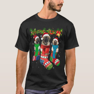 T-shirt Trois Chiens Bergers Du Caucase En Chaussettes De
