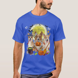 T-shirt Trois Chiens de Corgi gallois sorcier maman effray