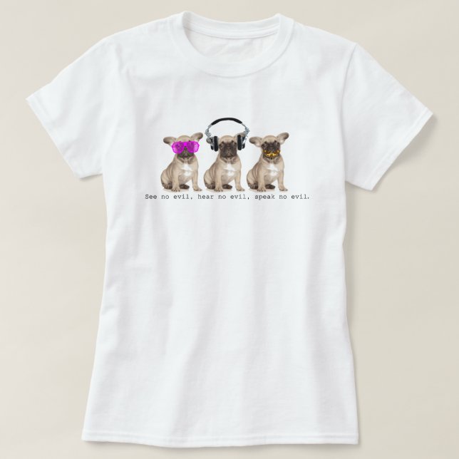 T-shirt Trois chiens sages de Taureau (Design devant)