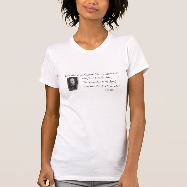 T-shirt Trois choses importantes dans la vie (Devant)