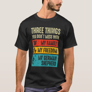 T-shirt Trois choses que vous ne manquez pas avec berger a