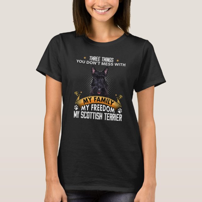 T-shirt Trois choses que vous ne manquez pas avec Scottish (Devant)