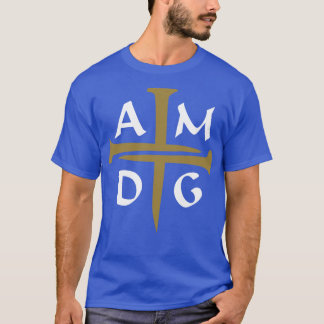 T-shirt Trois clous croisent AMDG