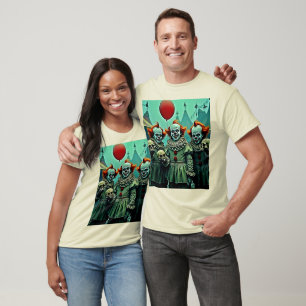 T-shirt Trois Clowns Déplaisants Crâne conception de la pe