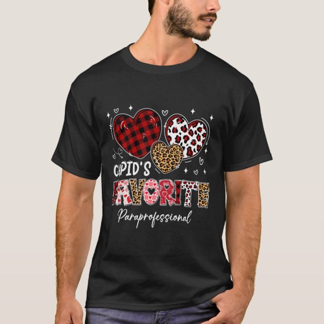 T-shirt Trois cœurs la paraprofessionnelle préférée de Cup (Devant)