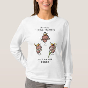 T-shirt Trois Coeurs Sacrés de Jésus Marie Joseph, JMJ, Ch