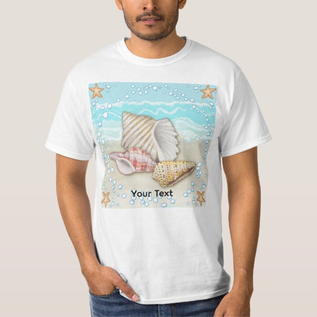 T-shirt Trois Coquillages de Plage (Devant)