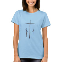 Trois croix sur le Calvaire