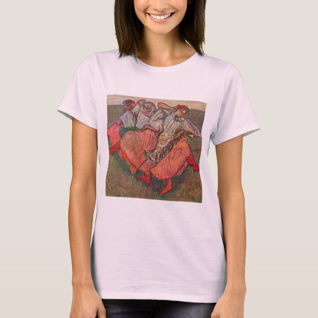 T-shirt Trois Danseurs russes par Edgar Degas (Devant)