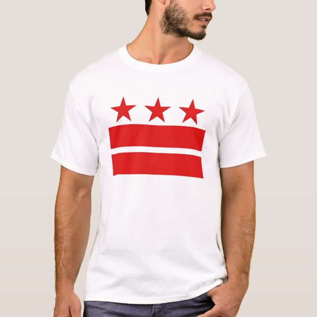 T-shirt Trois étoiles et deux barres (Devant)
