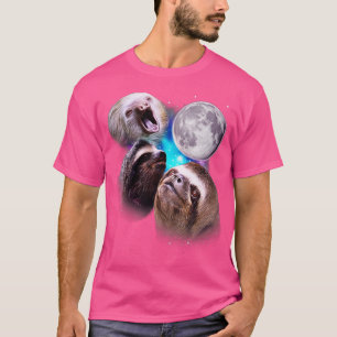 T-shirt Trois fentes hurlent à la lune