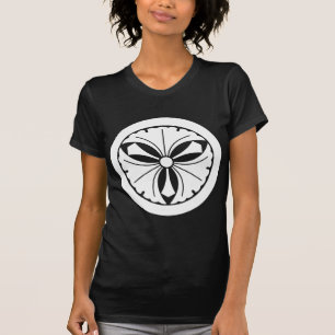 T-shirt Trois feuilles de ginkgo avec épées en cercle