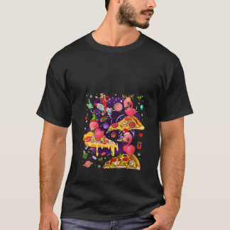 T-shirt Trois Flamants Roses de Noël de Femmes à Cheval su