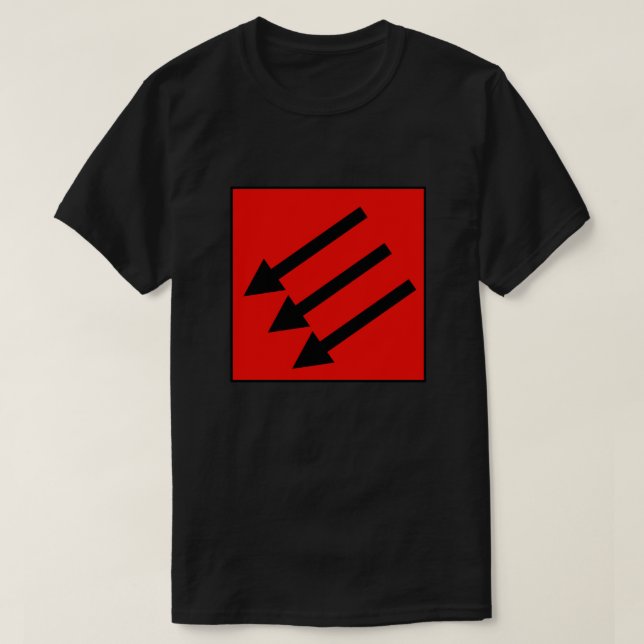 T-shirt Trois Flèches Front de Fer Antifasciste (Design devant)