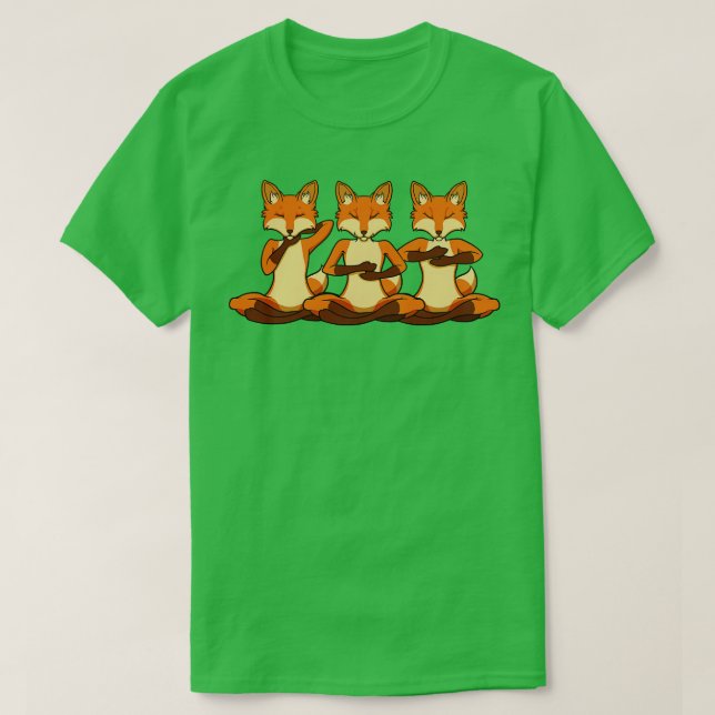 T-shirt Trois fois renard à reiki (Design devant)