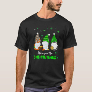 T-shirt Trois Gnome Irlandais Ici Pour Les Shenanigans St